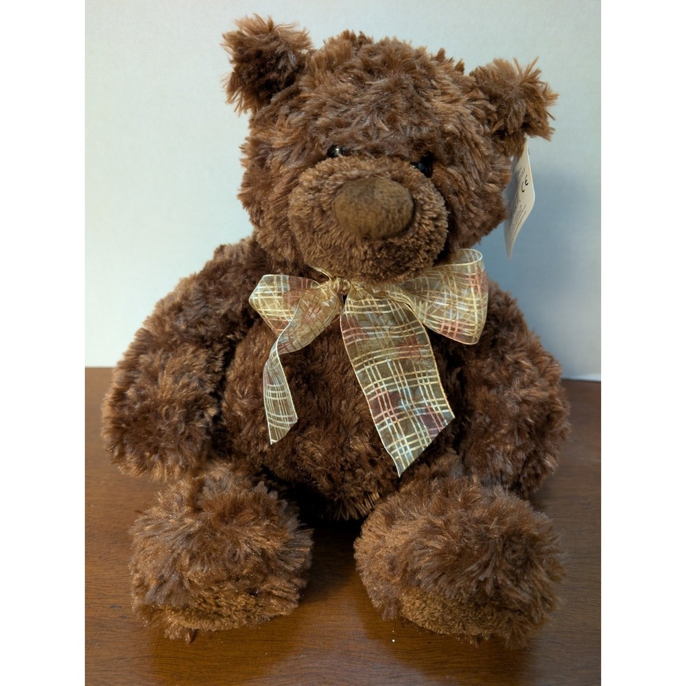 Gund 15130 BROWNIE TEDDY BEAR Plush 11" Soft Brown Stuffed Teddy Bear Toy